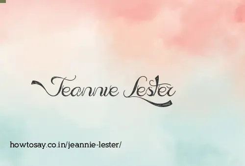 Jeannie Lester