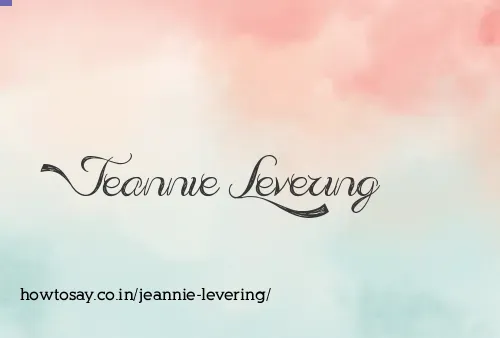 Jeannie Levering