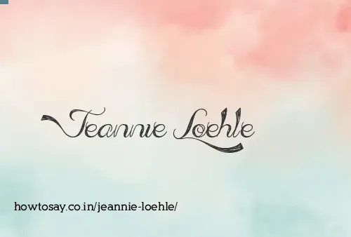 Jeannie Loehle