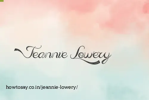 Jeannie Lowery