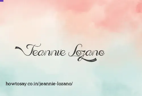 Jeannie Lozano