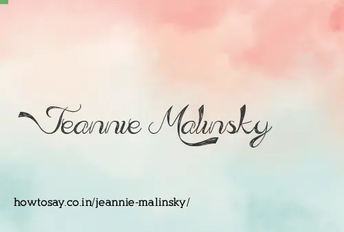 Jeannie Malinsky