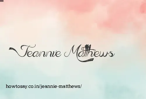 Jeannie Matthews