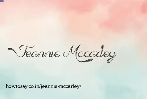 Jeannie Mccarley