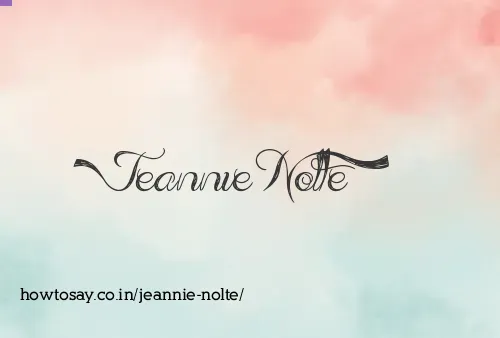 Jeannie Nolte