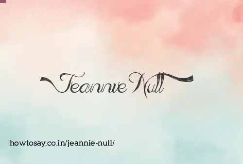 Jeannie Null