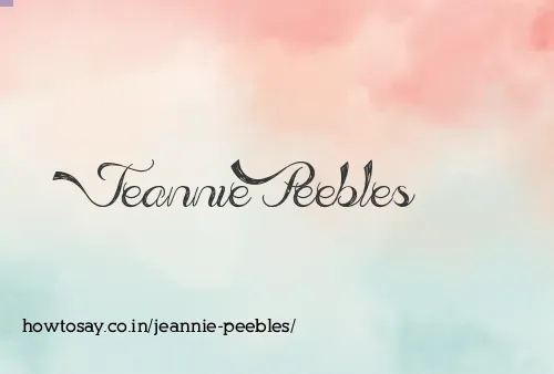 Jeannie Peebles