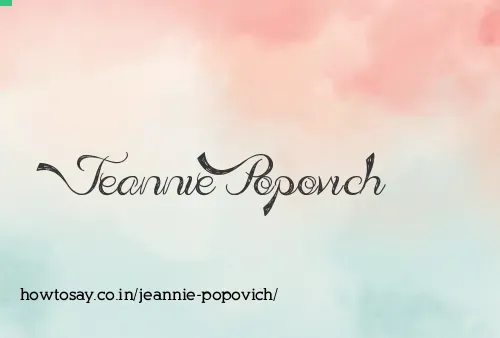 Jeannie Popovich
