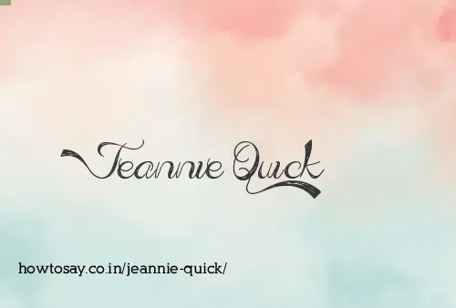 Jeannie Quick