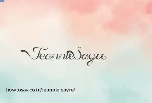 Jeannie Sayre
