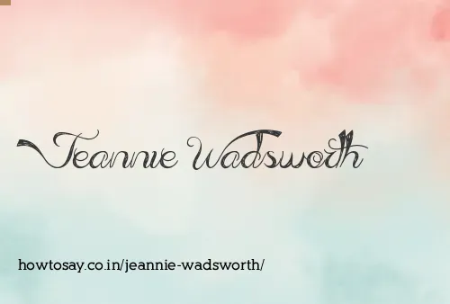 Jeannie Wadsworth