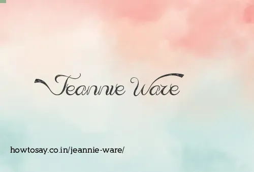Jeannie Ware
