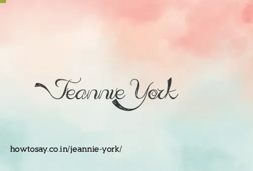 Jeannie York
