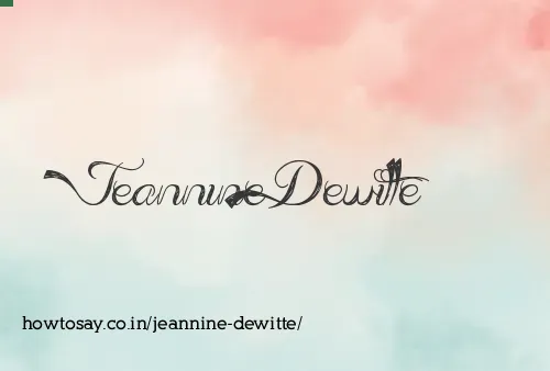 Jeannine Dewitte