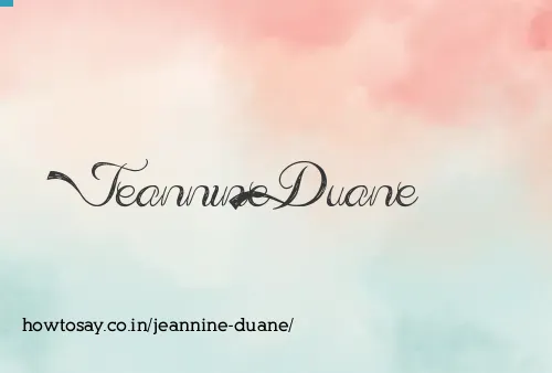 Jeannine Duane