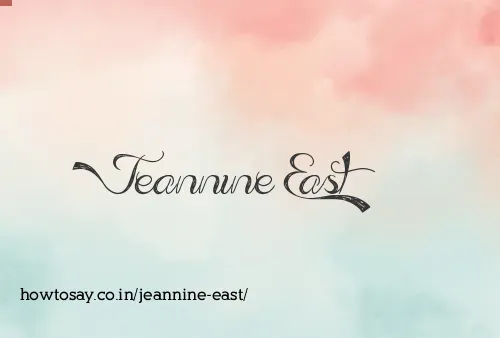 Jeannine East
