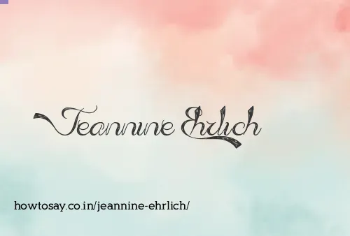 Jeannine Ehrlich