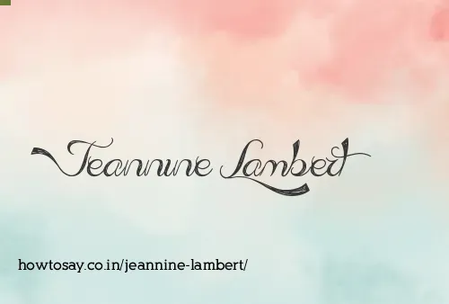 Jeannine Lambert