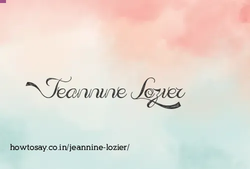 Jeannine Lozier