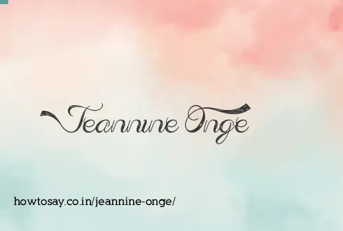 Jeannine Onge