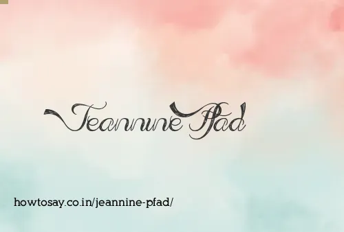 Jeannine Pfad