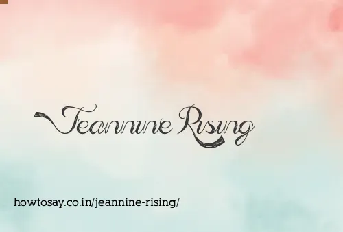 Jeannine Rising