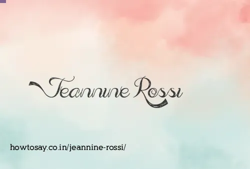 Jeannine Rossi