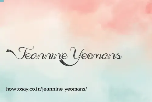 Jeannine Yeomans