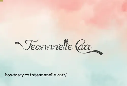 Jeannnelle Carr