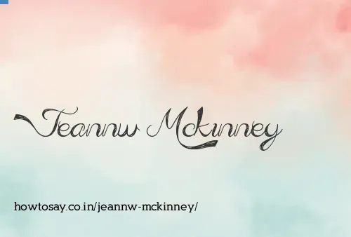 Jeannw Mckinney