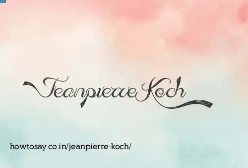 Jeanpierre Koch