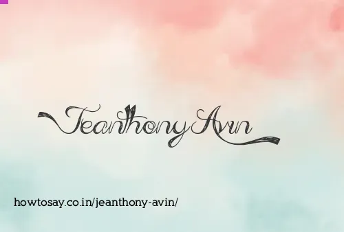 Jeanthony Avin