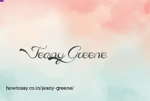 Jeany Greene
