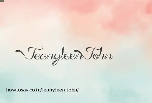 Jeanyleen John