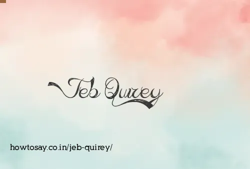 Jeb Quirey