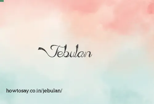 Jebulan
