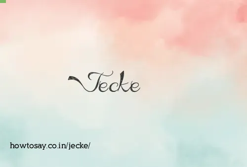 Jecke