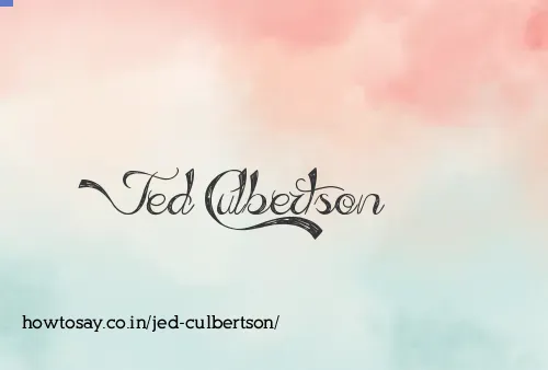 Jed Culbertson