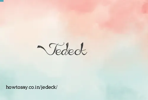Jedeck