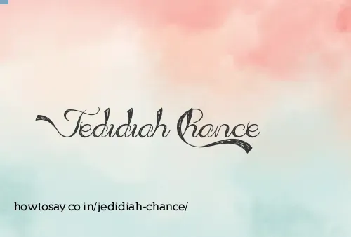 Jedidiah Chance