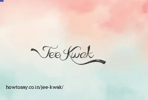 Jee Kwak