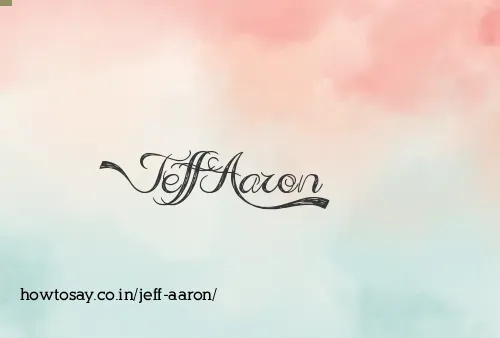 Jeff Aaron