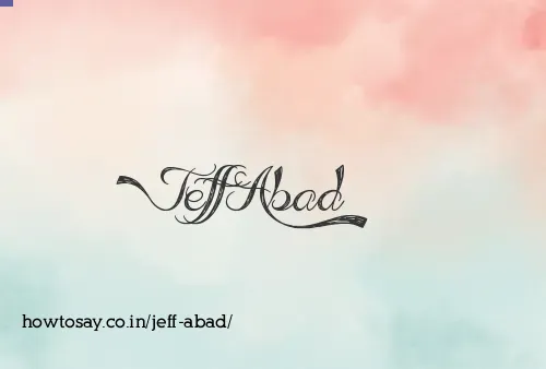 Jeff Abad
