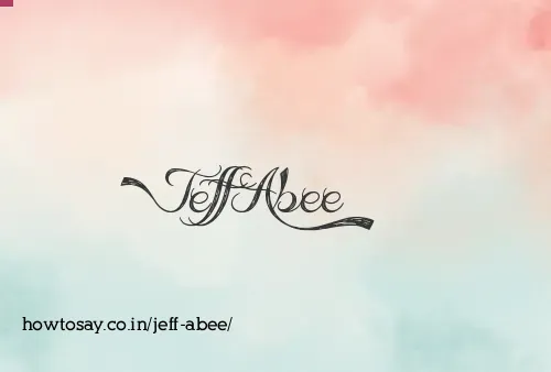 Jeff Abee