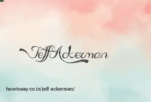 Jeff Ackerman