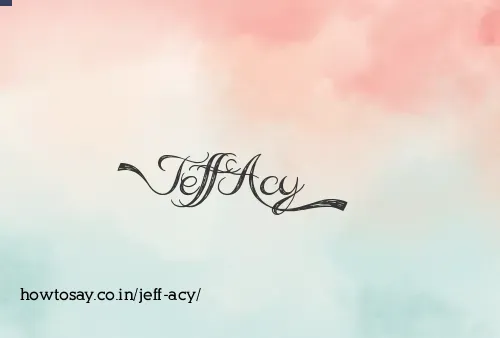 Jeff Acy