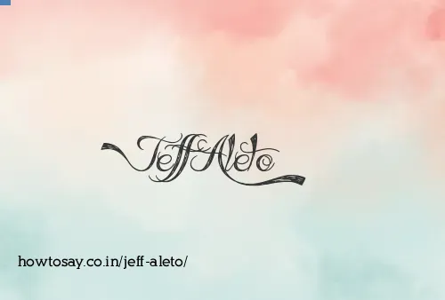 Jeff Aleto