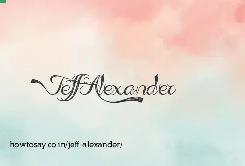 Jeff Alexander