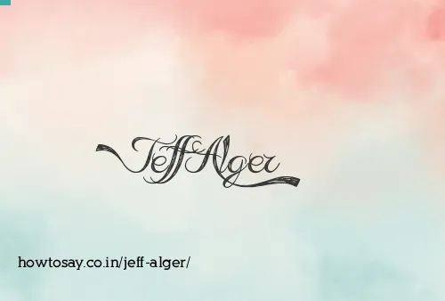 Jeff Alger