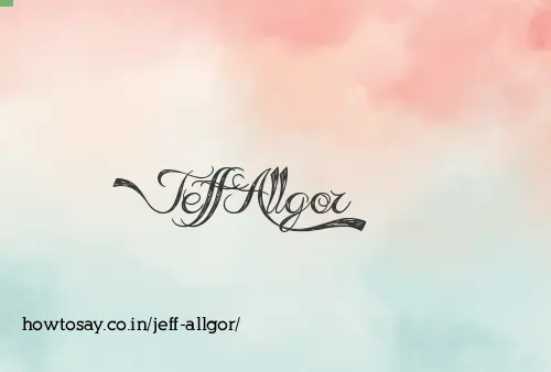 Jeff Allgor